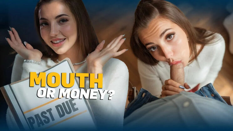 Debt Collector Seduces Cute Czech Brunette for Sloppy Blowjob and Sweet Pussy Fucking