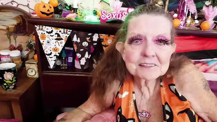 Sexy Sandra Halloween ATM Facial with Sir Christopher - Anal Fuck and Dirty Talk