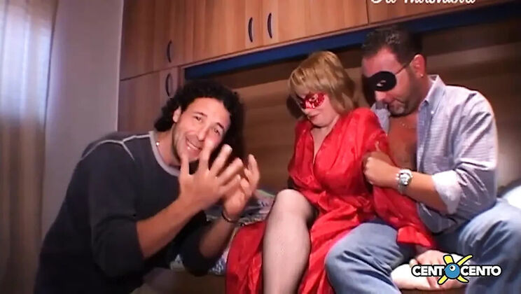 Italian MILF Masked Orgy with Alex Magni - Full Movie Anal & Cumshot