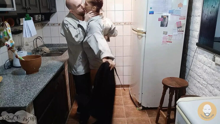 Big Ass Latina Chef MarDulce Fucked Hard by Bearded Cook in Kitchen