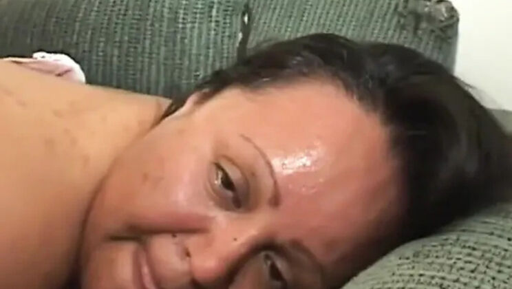 Big Black Cock Blowjob - Brunette Takes Cum in Mouth