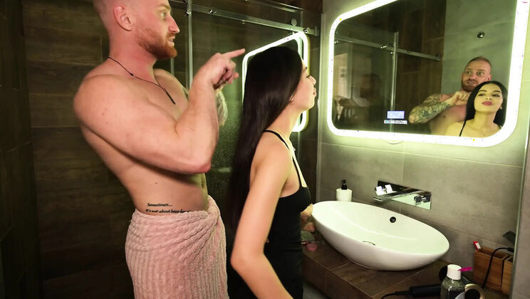 Step Sister Home Party Turns Wild - Big Dick Game with Small Pussy Fucking