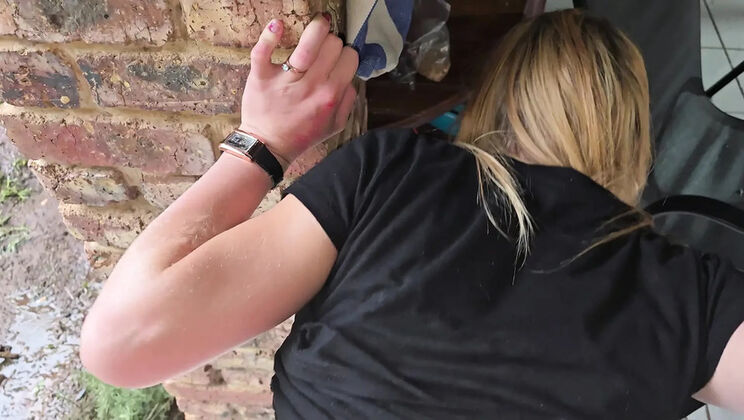 18 Year Old Babysitter Fucked Hard in Thunderstorm - Blowjob & Creampie by Sparowdox