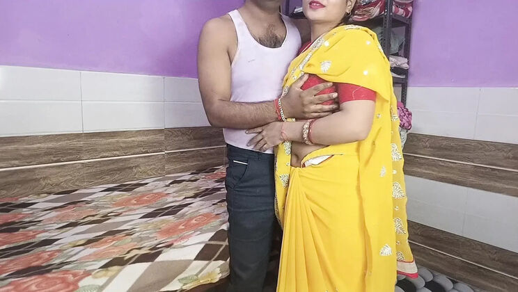 Desi Bhabhi Calls Neighbor's Brother To Bedroom For Hardcore Sex