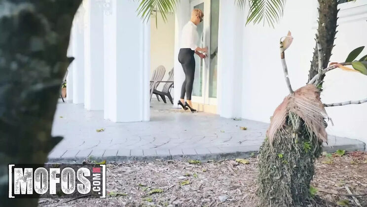 Ryan Keely Slips Panties Aside To Ride Ramon Nomar's Big Cock In Lingerie & Heels