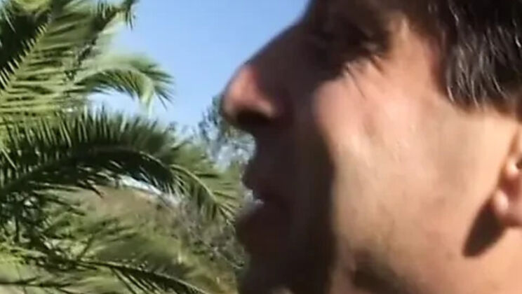 Double Cock Blonde Anal Orgy in Garden with Silvia Lancome