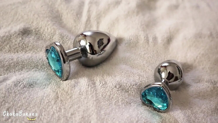 First Time Anal: Chokobanana Tries 3 Size Butt Plug Solo