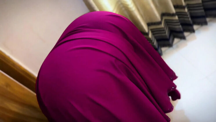 Big Ass Arab Stepmom Aria Mia Shows Huge Naked Ass & Pussy Cleaning Stepson's Room