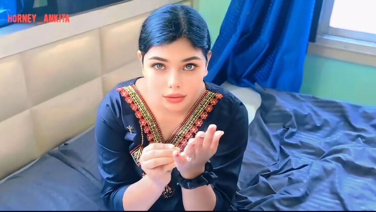 Desi Stepsister Ankita Gets Tight Pussy Fucked Hard by BBC Stepbrother - Hindi Sex Moaning