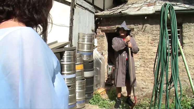 Redhead MILF Outdoor Farm Sex With Husband - Mature Couple Fucking