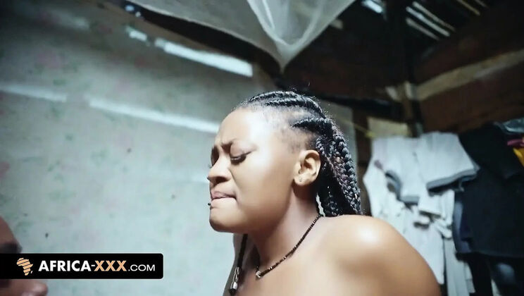 Big Titty Ebony Babe Shows Gratitude With Blowjob And Doggy Style Sex