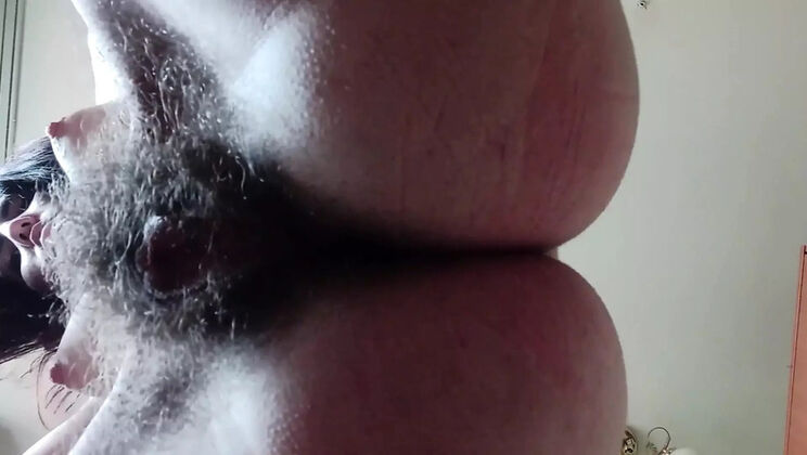 Real Woman Hairy Jungle Face - Amateur Homemade Solo Pussy