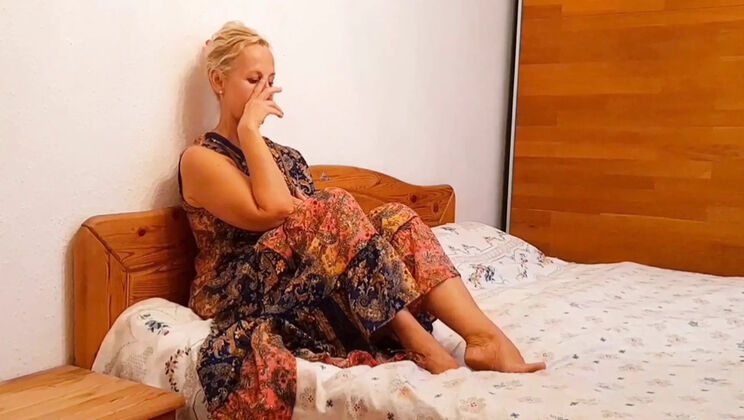 Blonde German MILF Selena701 Swallows Cum in Amateur Blowjob 4K