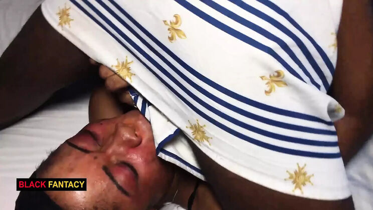 Black Fantasy Fucks Hard After Fight - Huge Cock Creampie in Missionary