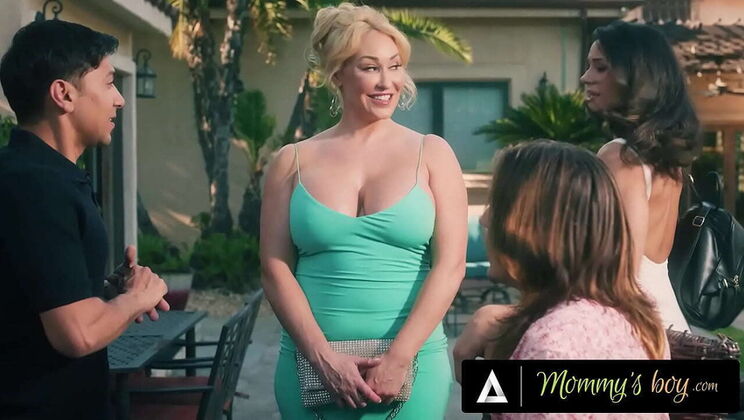 StepMom Penny Barber Caught Fucking Stepson With Friend - Big Tit MILF Joins Group Sex & Squirts