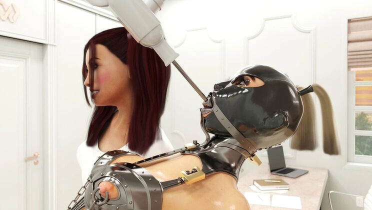 Cute Teen Dentist Bondage: 3D BDSM Fetish with Latex & Metal