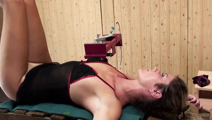 Skinny Teen Ass Whipping - Spanking Machine Punishment BDSM