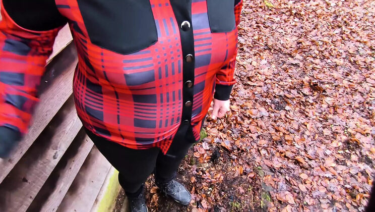 Busty German Babe Gets Her Huge Tits Slapped Red in Public BDSM Punishment