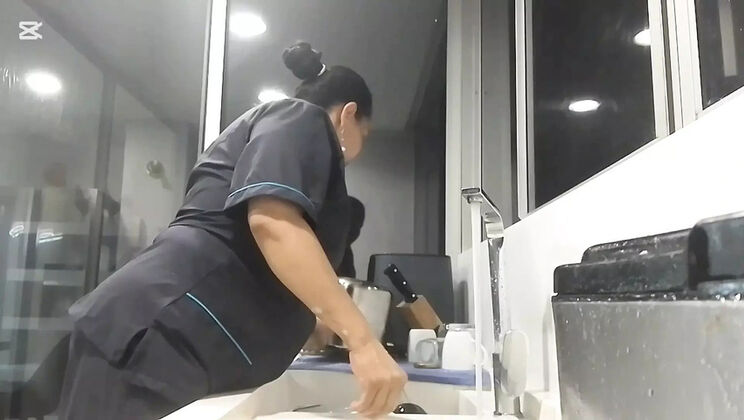 Colombian MILF with Big Ass Gets Horny and Masturbates in Office Bathroom - Amateur Latina POV