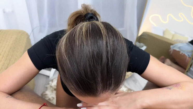 Wet Deepthroat Blowjob with MILF Mary Frost - POV Face Fuck & Cum Swallow