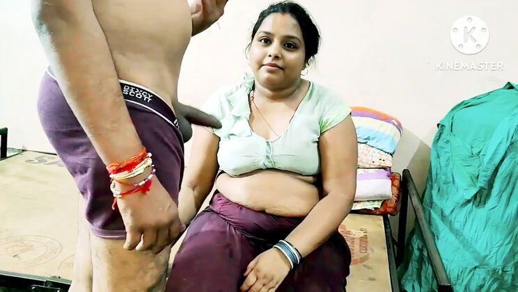Desi Indian Wife Hardcore Fucking Neighbor Boy - Big Ass Cowgirl & Doggy Style
