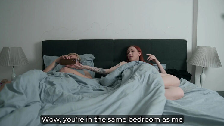 Step Mom Catches Step Son Jerking Off to Her Porn in Shared Bed - Taboo Creampie Surprise!