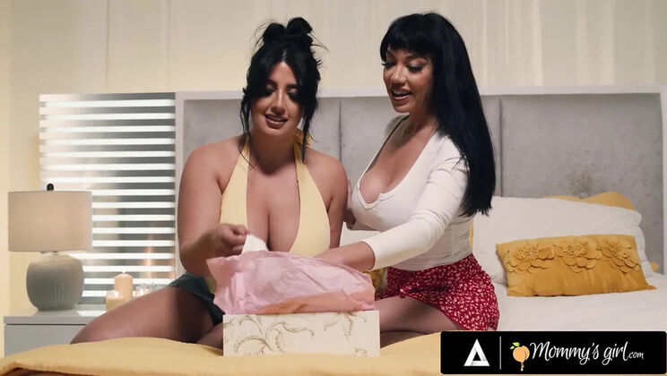 Busty MILF Little Puck and Stacked Sarah Arabic - Oil Surprise Lesbian Sex 69
