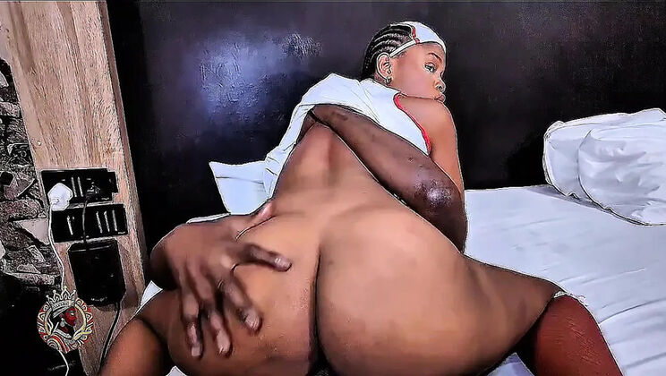 African Nurse Gets Huge BBC Hookup Hardcore Fuck
