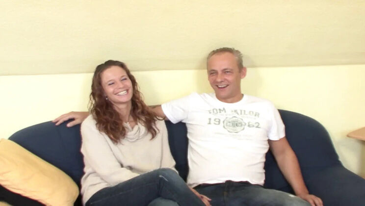Hot German slut gets drilled in an incredible threesome with huge cumshots
