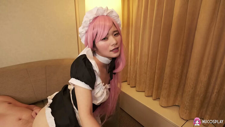 Asian Maid Ringo Fujii Sucks Cock Before Getting Fucked Hard
