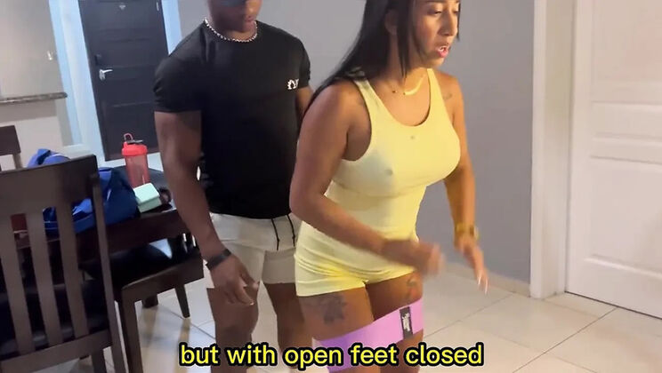 Gym Trainer's Huge BBC Fucks Horny Latina Wife