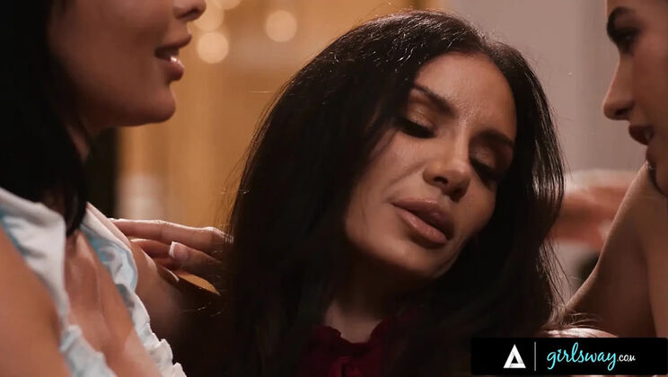 Principal Remy Rune Catches Hot MILF Anissa Kate Getting Eaten Out By Her Stepdaughter Isa Bella