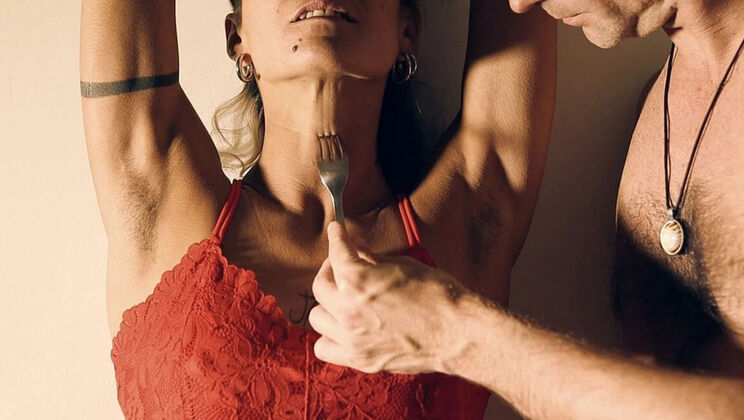 Tied MILF Gets Pussy Eaten Doggystyle