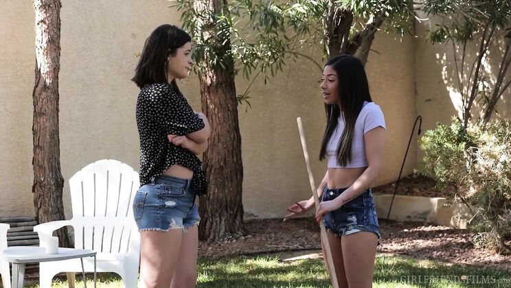 Dharma Jones and XxLayna Marie Get Fingered and Licked - Lesbian Scene 4