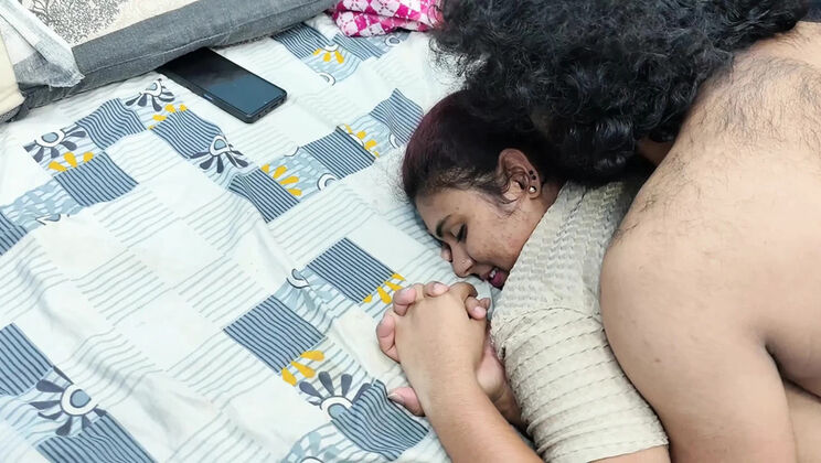 Desi Wife Rubbing Penis on Hot Ass with Romantic Doggy Style