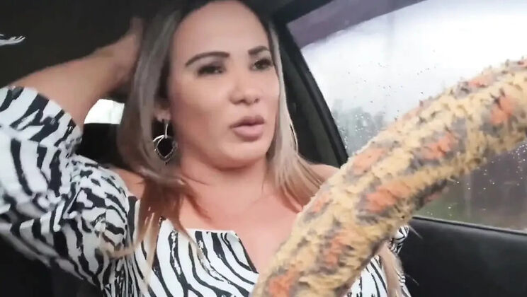 Huge Tits Latina MILF Takes A Creampie After A Car Ride