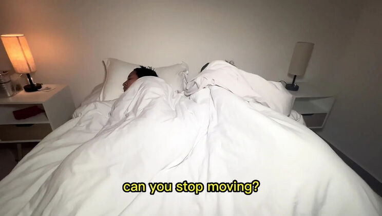 Leyne Rodriguez's Busty Stepmom Shares Bed With Horny Stepson - Creampie Sex, English Subs