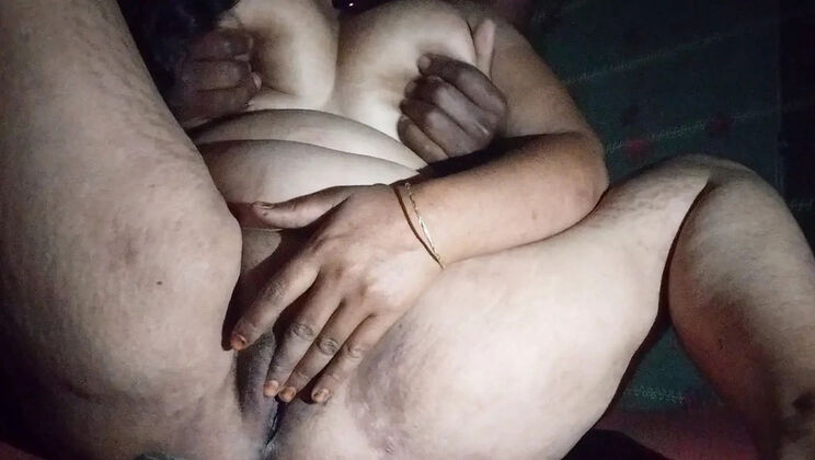 Indian Desi Village Girl Fucks Her Husband with Eggplant and Orgasms Hard