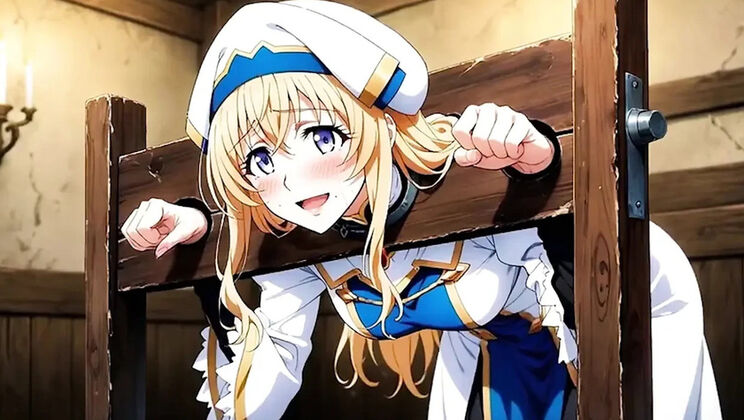 Goblin Slayer Saves Asian Teen Priestess for Hard Anal Beating