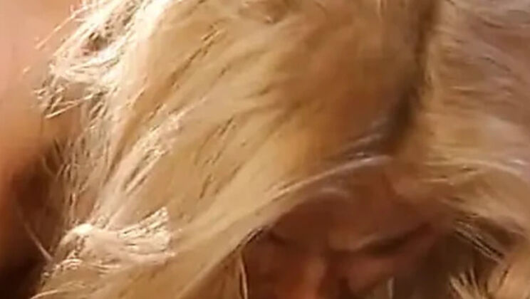 Hot blonde Conny Dachs with nice tits takes a hard cock in her ass