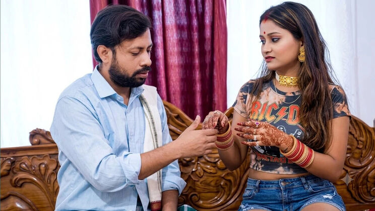 Sasur Fucks Modern Bahu in Hardcore Desi Sex