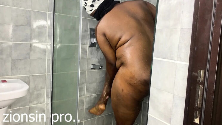 Big Ass Slut Gets Fucked in the Shower by Big Black Cock