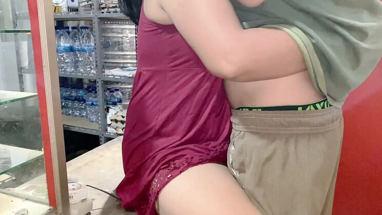 Aldy Bang Fucks Plump Asian MILF on the Front Porch Desk