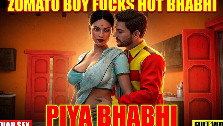 Unsatisfied Desi Bhabhi Takes Huge Black Cock from African Pizza Boy – Hot Hindi Sex Video