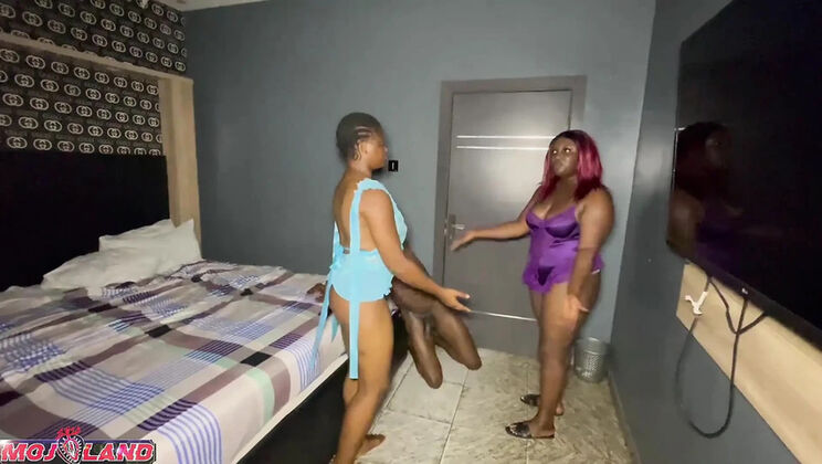 Step Sisters Share One Big Black Dick