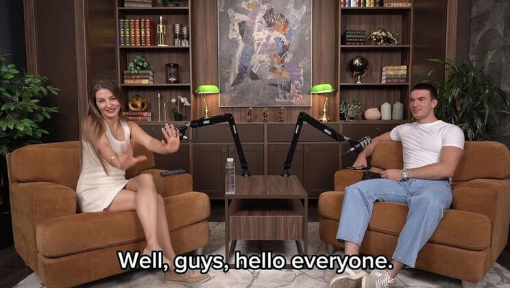 Hottiestwo First Podcast! How We Met & Started Our Career - Answering Your Questions! (English Subs) SFW - Elina Lizz Amateur Interview