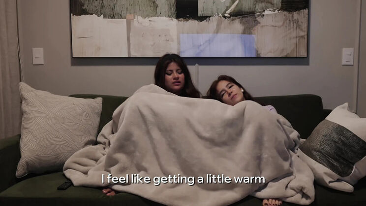 Best Friends BonnieBelmonte and Teen Latina Scissoring Under Sheets